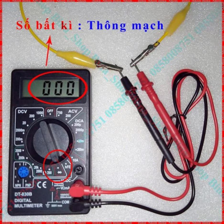 🏅🏅  Đồng Hồ Vạn Năng Bỏ Túi DT-830-B Đã Có Pin 9V