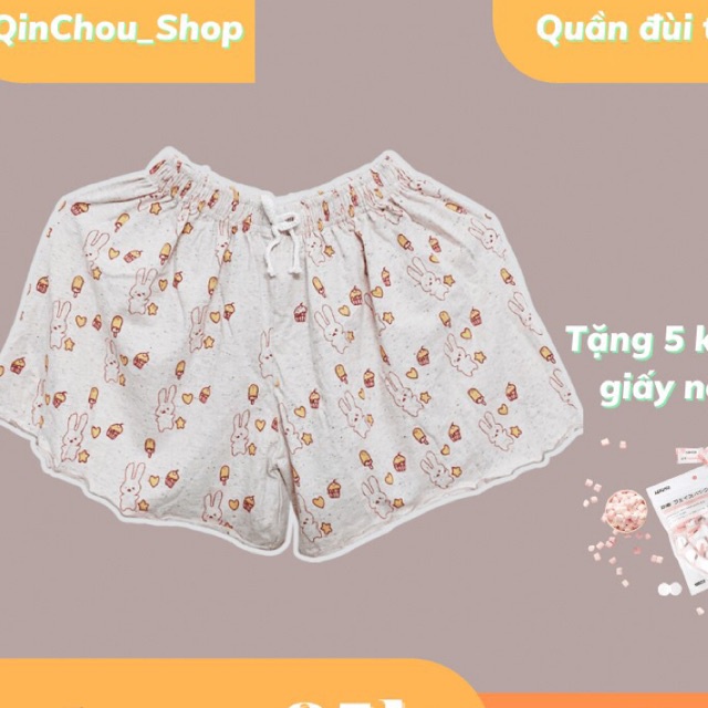 Quần đùi nữ thái chất siêu mát ống rộng in hình siêu cute [MUA 1 TẶNG 1] | BigBuy360 - bigbuy360.vn