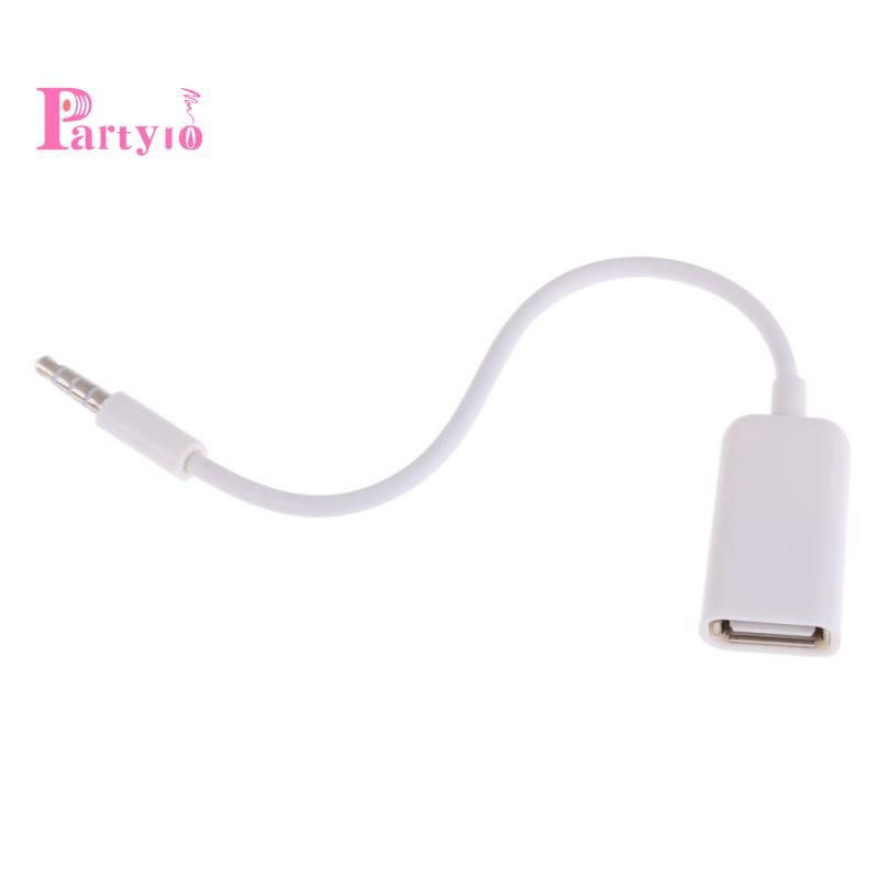 [Hot Sale]USB Female to AUX 3.5mm Male Jack Plug Audio Converter Adapter Data Cable