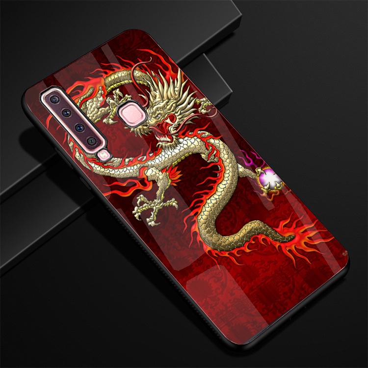 Ốp Lưng Kính SAMSUNG GALAXY A9 2018 Hình in 3D sáng bóng cao cấp