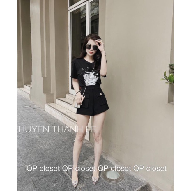 Quần sooc túi hộp khuy