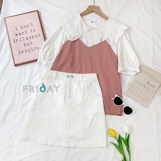 Áo hai dây chất liệu lụa mềm Friday