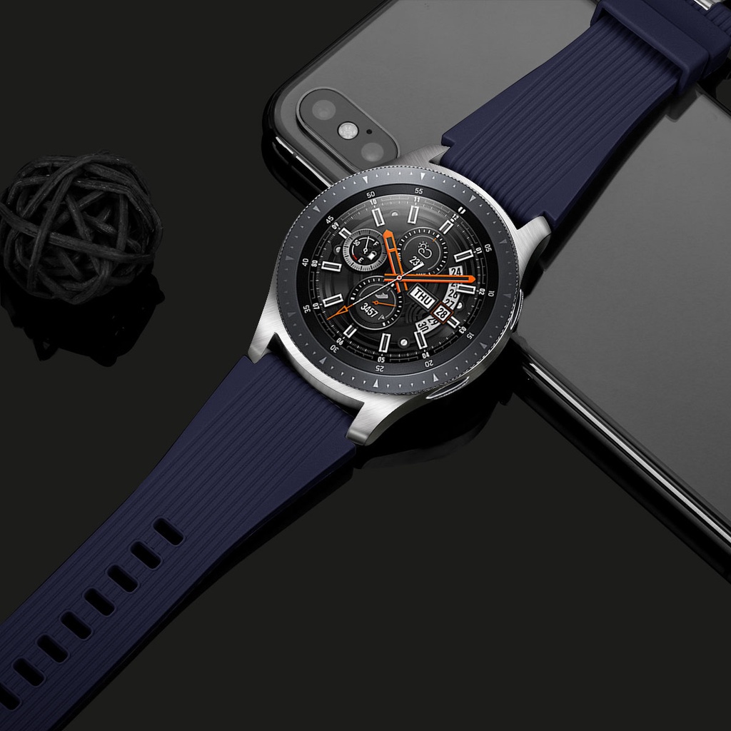 Dây đeo đồng hồ 22mm bằng silicon mềm cho Samsung Galaxy Watch 46mm/ Samsung Galaxy Watch 3 45mm/ Gear S3 Frontier