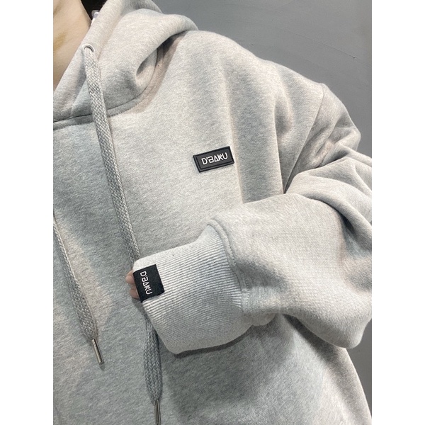 Áo Hoodie nỉ bông D'BAKU BASIC LOGO (Tặng kèm túi Tote)