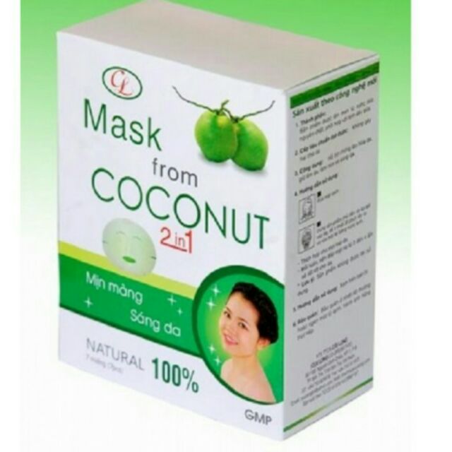 COMBO 03 HỘP MẶT NẠ DỪA 2 IN 1