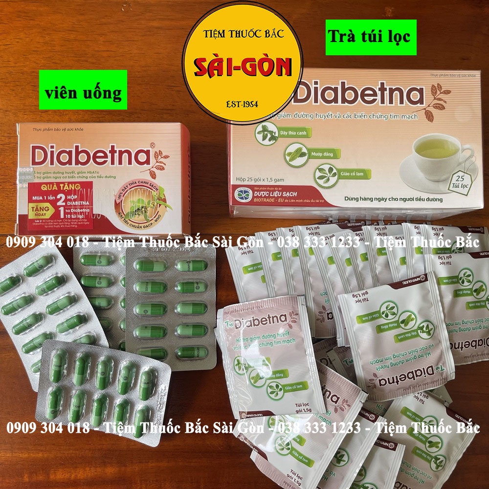 Diabetna Hỗ trợ cho người bị tiểu đường - Tiệm Thuốc Bắc Sài Gòn