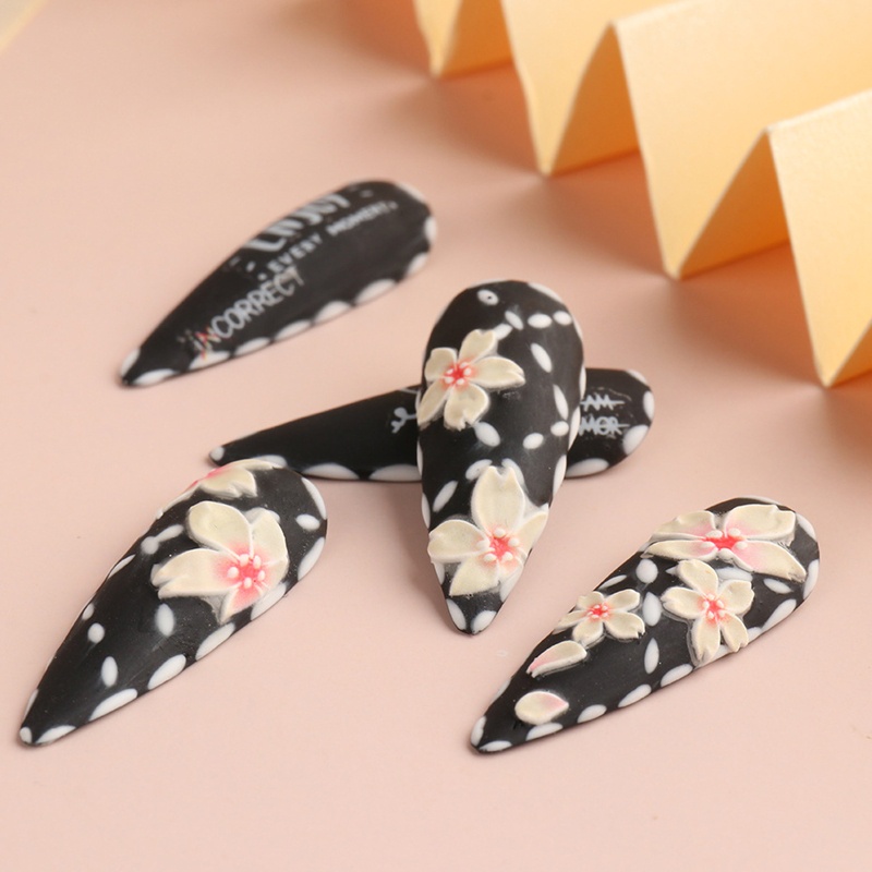 Youyo Miếng Dán Móng Tay 3d Hình Bướm 5D Nổi