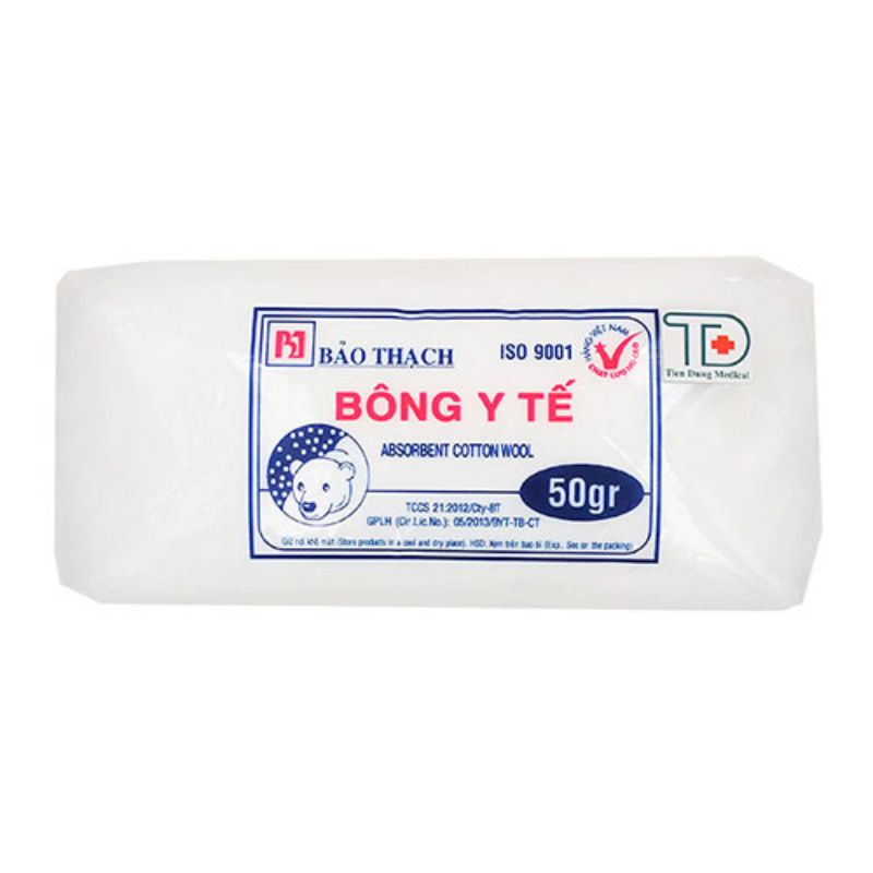 Bông Y Tế Thấm nước gia đình. Tủ thuốc gia đình cần có.