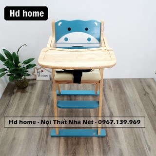 ☀️FREESHIP - RẺ VÔ ĐỊCH☀️ Ghế ăn cho bé HD Home - An toàn chắc chắn - Chất liệu gỗ cao su tự nhiên bền, đẹp