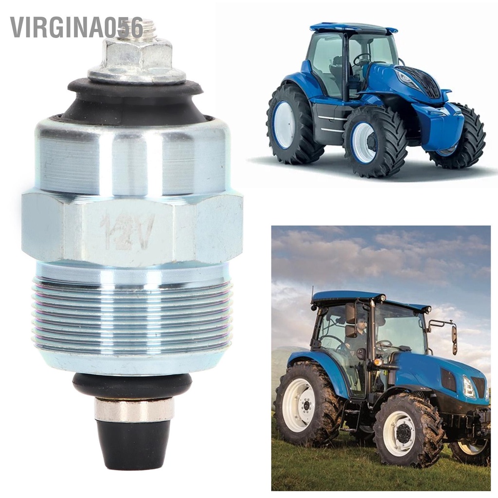 Virgina056 Bơm nhiên liệu Van điện từ 12V 1A Phụ kiện máy phát cho New Holland 3830 4030 4230 4330