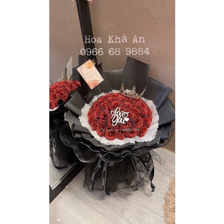 Bó hoa nhũ 50bông bó giấy Xốp Hàn xịn. Tặng full phụ kiện