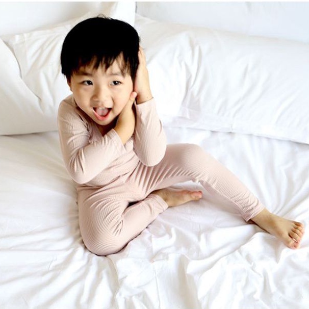 [MINKYMOM] BỘ DÀI TAY THUN TĂM CẠP CHUN SIÊU MỀM MẠI CO DÃN MINKY MOM QUẢNG CHÂU