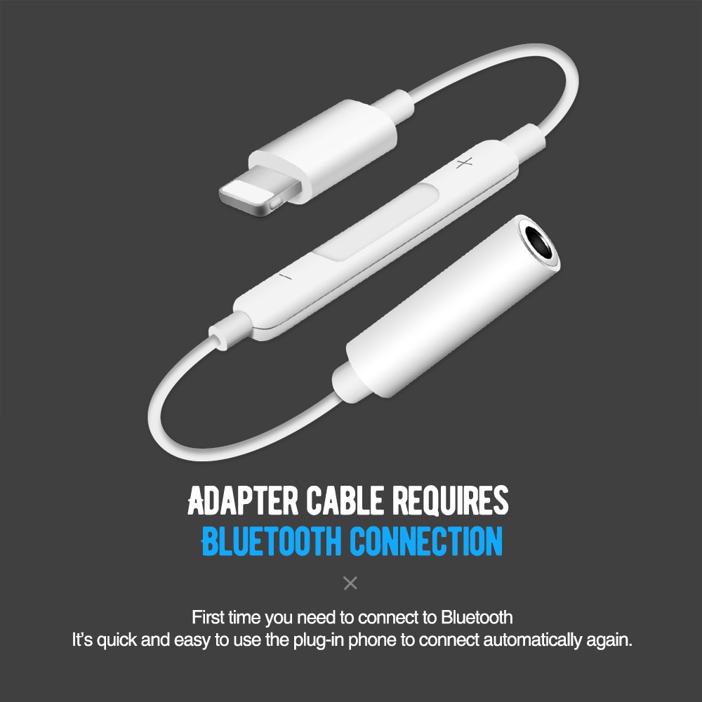 Đầu chuyển đổi kết nối tai nghe và Micro chất lượng cao cho IPX 7 8 Plus