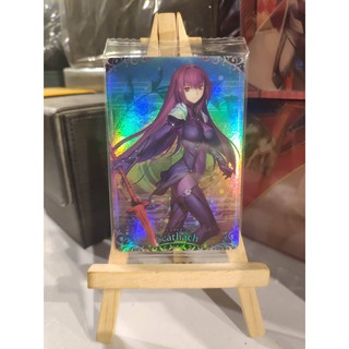 [ Dưa Hấu Yugioh ] Thẻ bài bánh xốp Fate Grand Order FGO Scathach SP - Super Rare - Tặng bọc bài nhựa bảo quản
