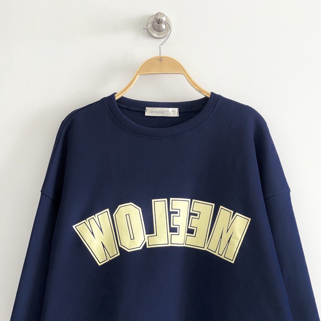 Áo sweater nỉ ngoại MEELOW form rộng tay phồng nam nữ thu đông , áo nỉ sweater sieu chất