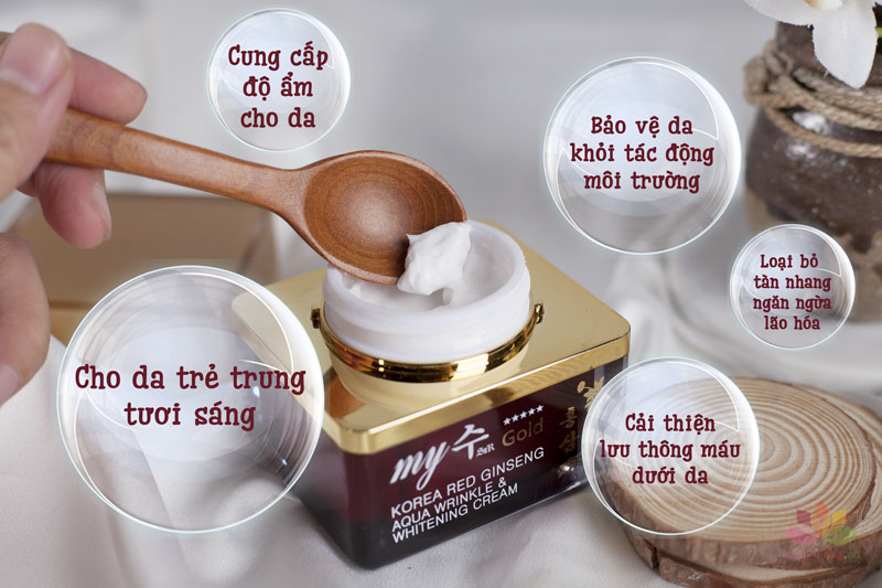 Kem hồng sâm Korea Red Ginseng Aqua Cream ngày &amp; đêm