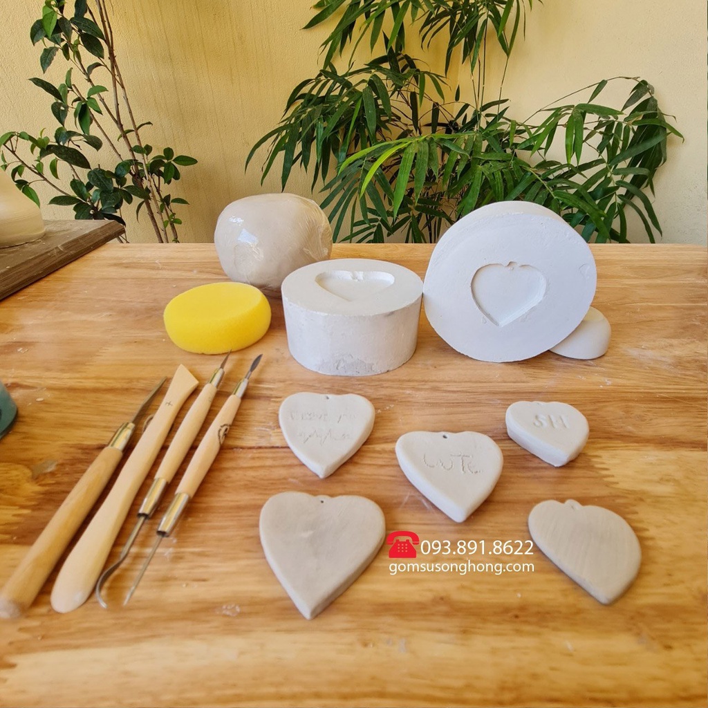 Khuôn In Làm Gốm Nhiều Họa Tiết SHKG-K1 Chuyên Dụng, In Nghệ Thuật Bằng Đất Sét Gốm Cực Đơn Giản Cho Học Sinh