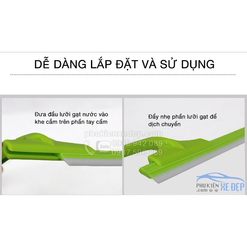 [Mã LIFEAUMAY giảm 10% tối đa 30k đơn 150k] Cây gạt nước lau kính FREE SHIP chữ T cán cao su siêu bền và chắc chắn