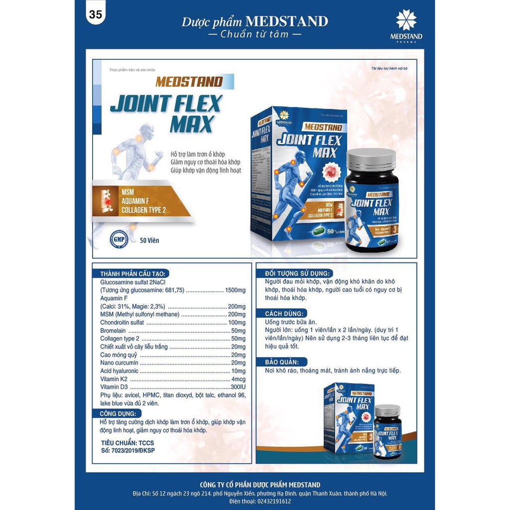 Joint Flex Max Bổ Xương Khớp Hiệu Quả Hàng Chính Hãng MEDSTAND