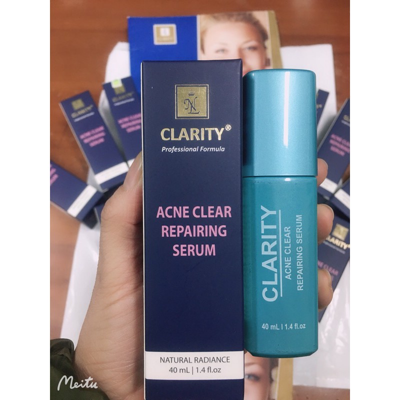 ACNE CLEAR REPAIRING SERUM CLARITY - Collagen mụn Nhãn hiệu xanh