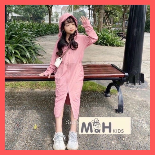 Áo Chống Nắng Cho Bé Dáng Dài Thông Hơi Làm Mát,Chống Tia UV Dành Cho Bé Loại Đẹp