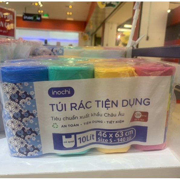 Lô túi rác MÀU tiện dụng Inochi Soji