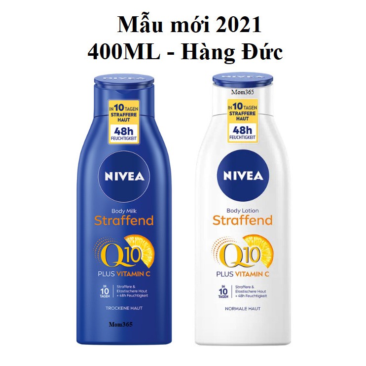 [400ML] Dưỡng thể trắng da, chống lão hóa Nivea Q10 – Hàng Đức