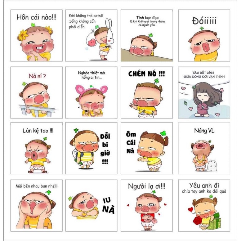 Combo 100 Hình Dán Chai Nhựa - Thủy Tinh Có Keo Sẵn