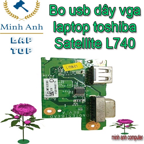 Bo usb dây vga laptop toshiba Satellite L740