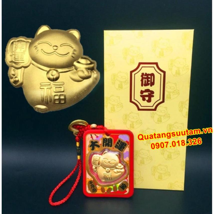 [RƯỚC LỘC] Bao Lì Xì Mèo Chiêu Tài Vàng 9999 May Mắn Tết, quà tặng tết sang chảnh