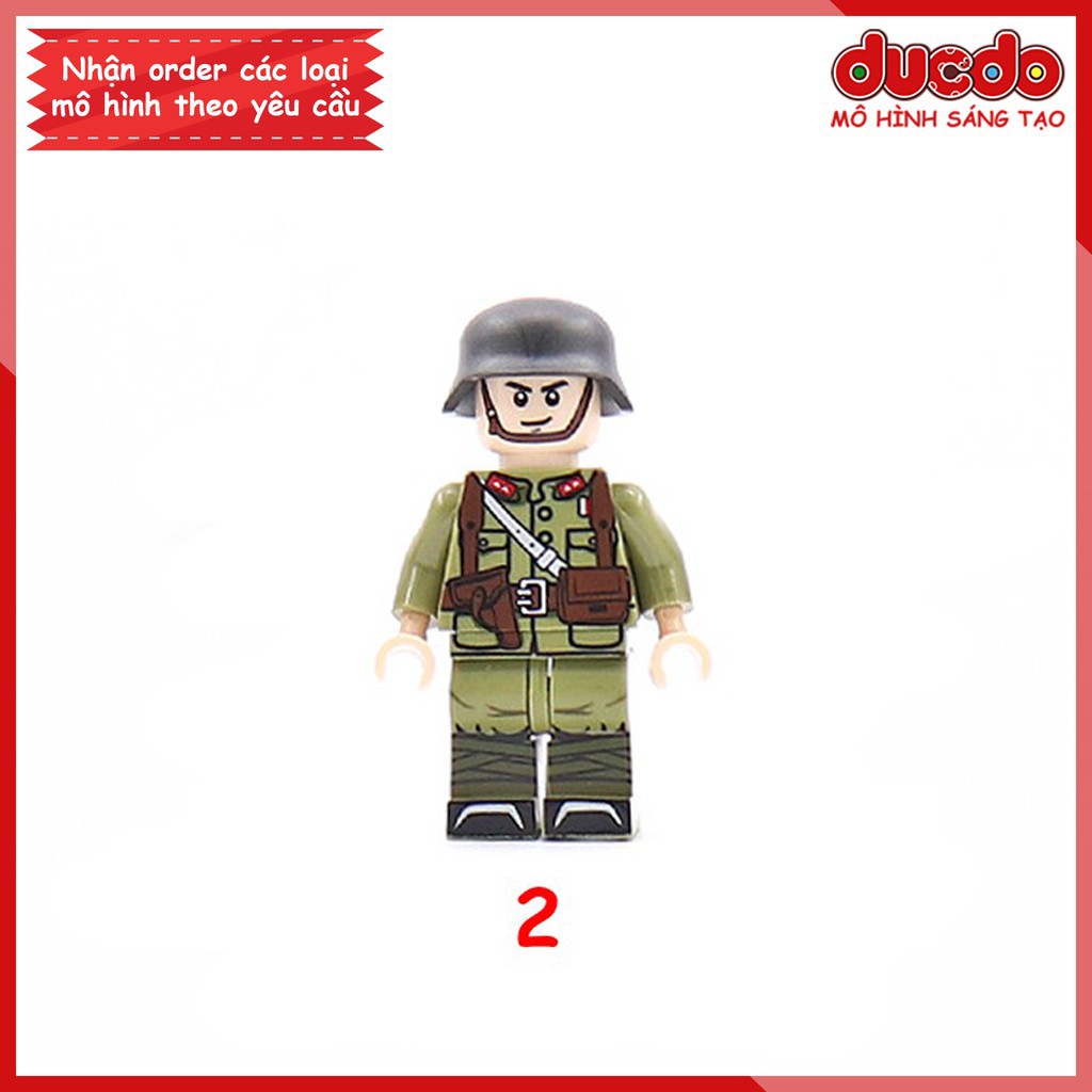 Minifigures Lính phát xít siêu chất mới nhất - Đồ chơi Lắp ghép Xếp hình Mini lính Army WW2 DZ