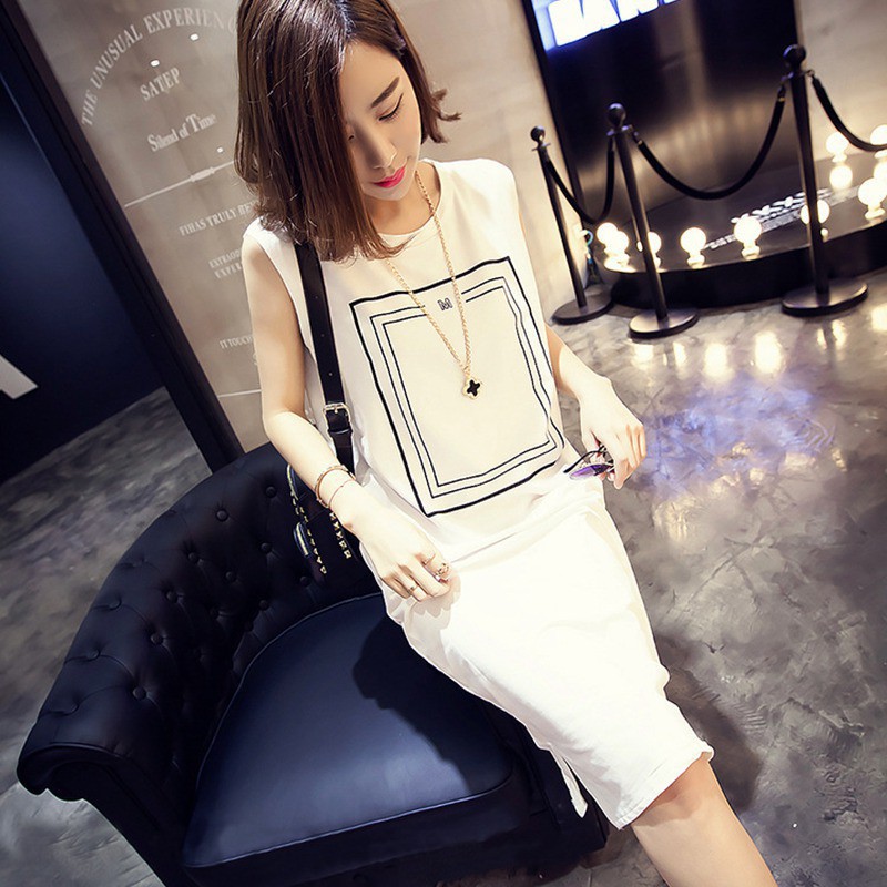 Đầm thun cộc tay form suông rộng thời trang cho nữ | BigBuy360 - bigbuy360.vn