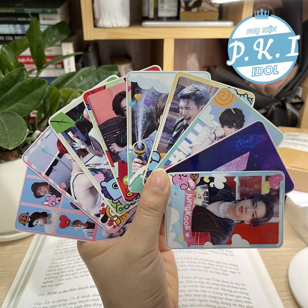 Lomo Card Ảnh BTS Đa Sắc Thái - Bộ Card Cứng Ép Lụa 7 Thành Viên BTS Bo Góc