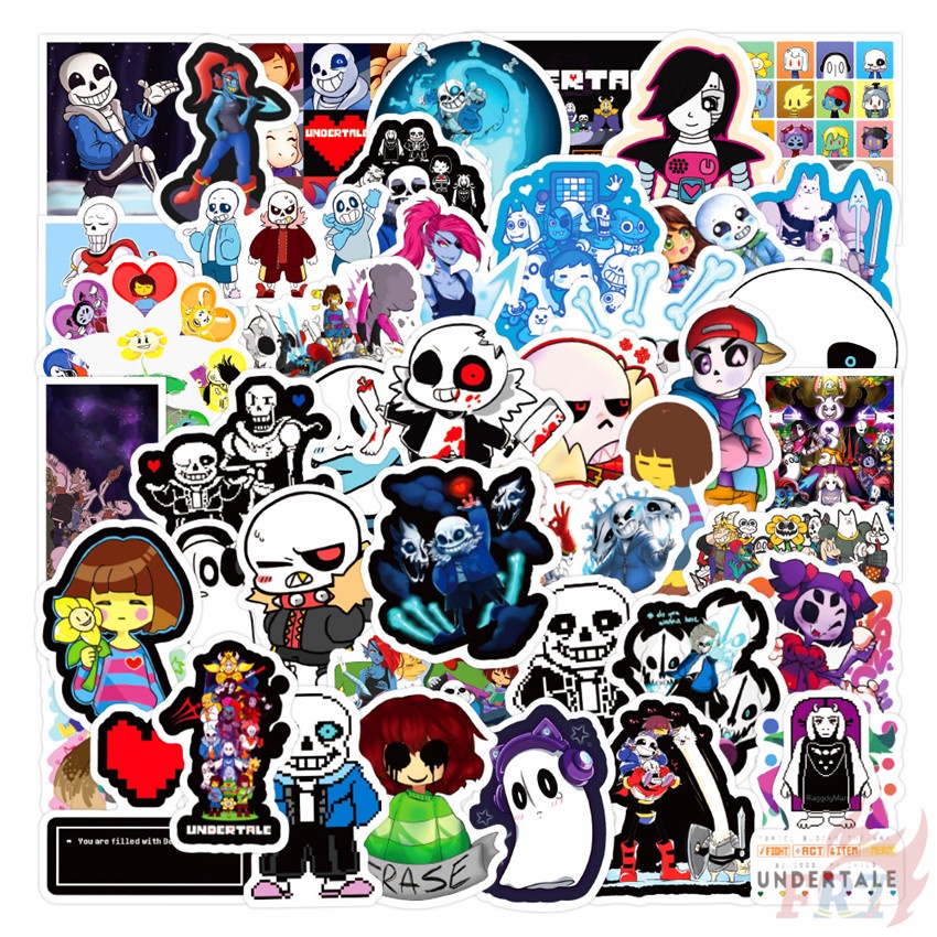 50Pcs/Set ❉ Undertale Series 02 Stickers ❉ Games Frisk Toriel Sans Papyrus DIY Fashion Mixed Waterproof Doodle Decals Stickers
