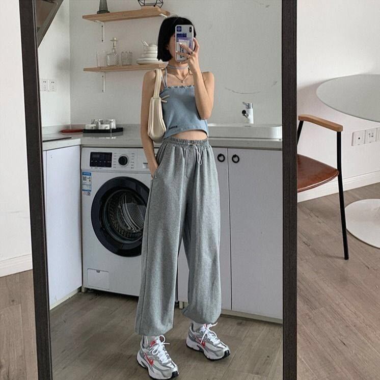 Quần thể thao ống rộng có dây rút ống quần suystore hottrend [Ảnh thật] | BigBuy360 - bigbuy360.vn