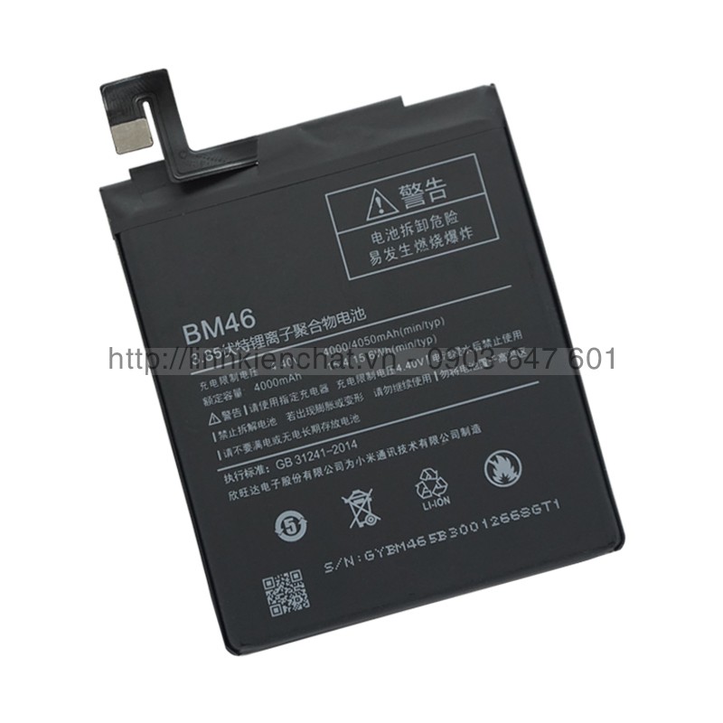 Pin Redmi Note 3 / Note 3 Pro BM46 4000mAh - Hàng nhập Khẩu
