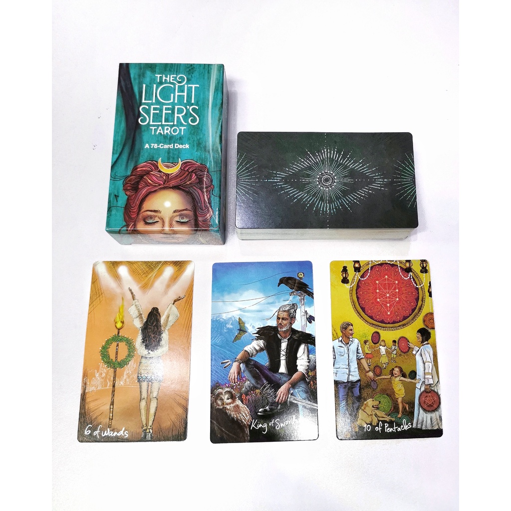 Bộ Bài Light Seer’s Tarot Size Chuẩn Gốc K4 Tặng Kèm Đá Thanh Tẩy