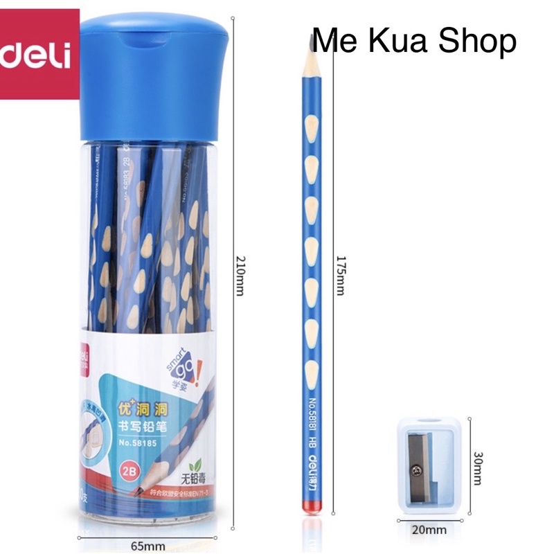 Bút chì định vị Deli hộp 30 bút tặng gọt chì