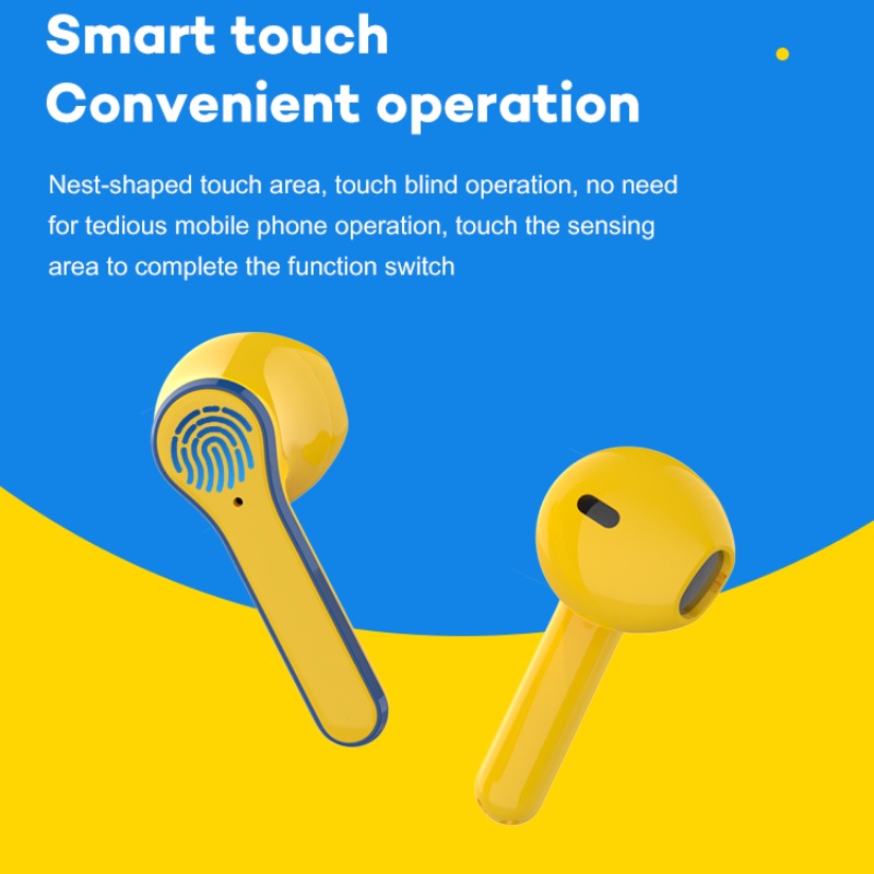 Tai nghe không dây hình Minion hoạt hình chất lượng cao cho Android Ios Tws Bt 5.1