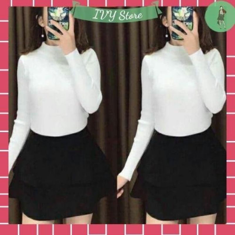 ÁO CỔ LỌ 3P LEN TĂM