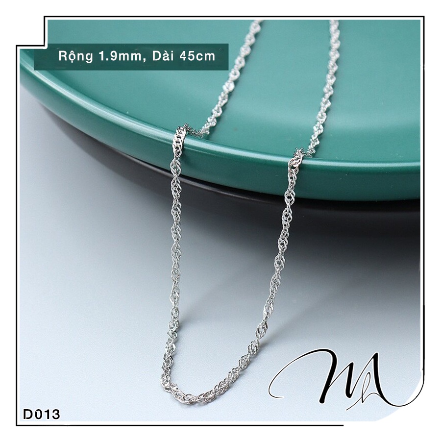 Dây chuyền nam nữ unisex dây trơn không mặt Titan nhiều mẫu - Măng's House DC183 trắng