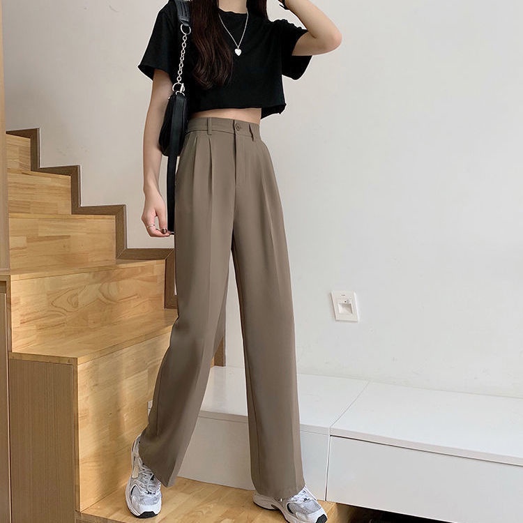 COZOK Quần ống rộng Lưng Cao Tôn Dáng Hợp Thời Trang