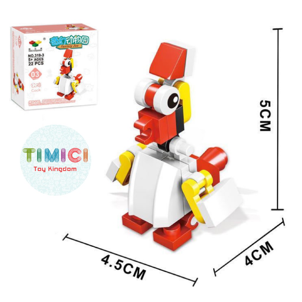 [LG017] Đồ chơi lego shopee xếp hình xe máy bay khủng long mini cho bé giá rẻ