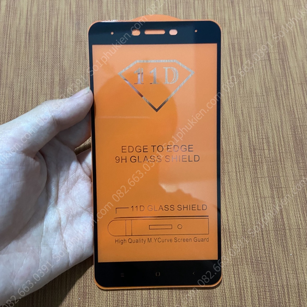 Kính Cường Lực Xiaomi Redmi Note 4 / Note 4x full màn, full keo, không liti