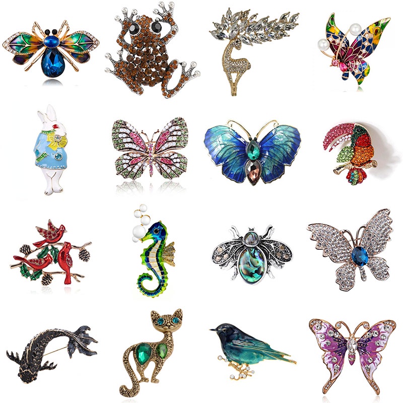 Thời Trang Ghim Cài Áo Hình Bọ Cánh Cứng Đính Đá Cá Tính