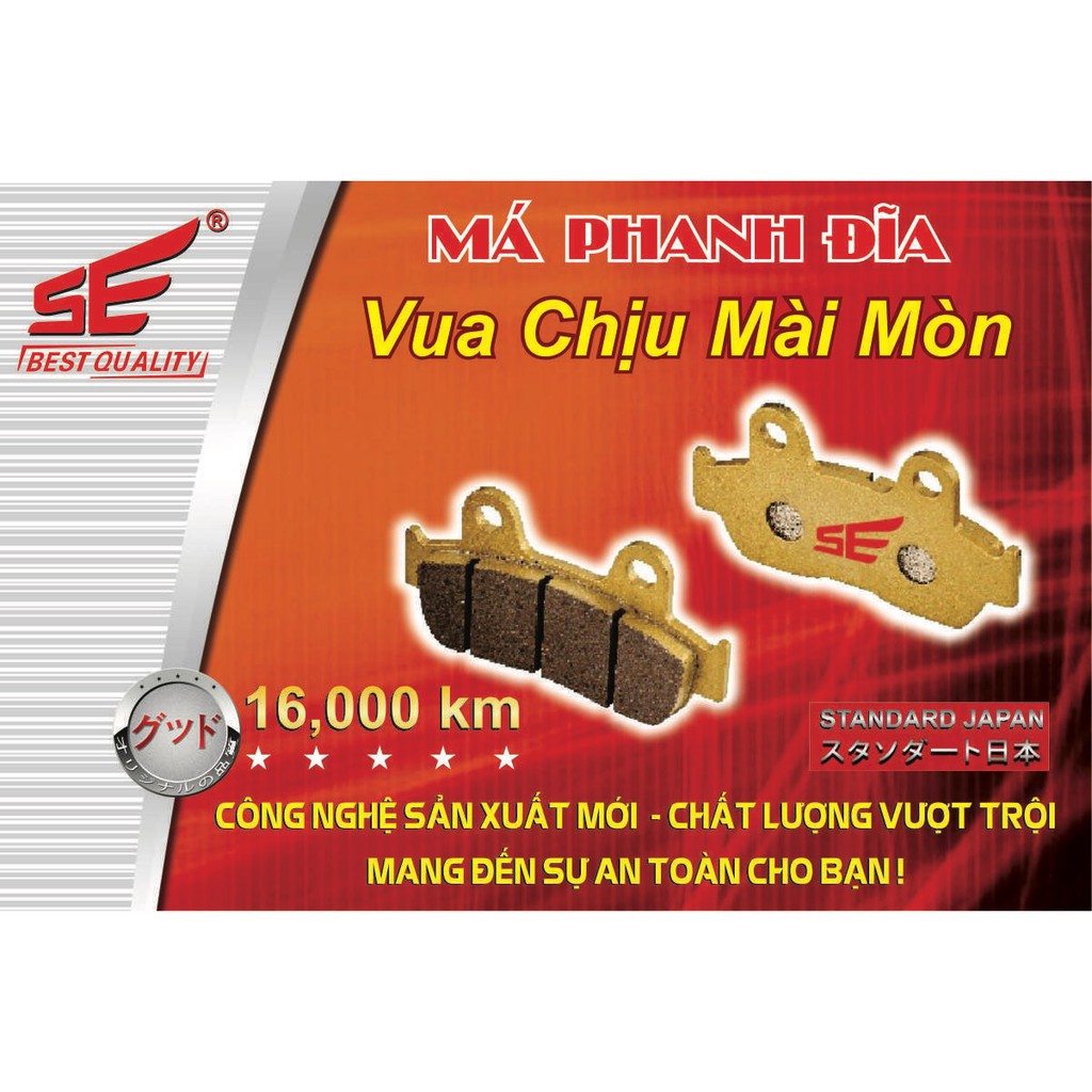 🔥🔥GIÁ HỦY DIỆT🔥 Bố thắng, Má phanh đĩa sau SE cho xe SH 125i, SH 150i, SH 300i