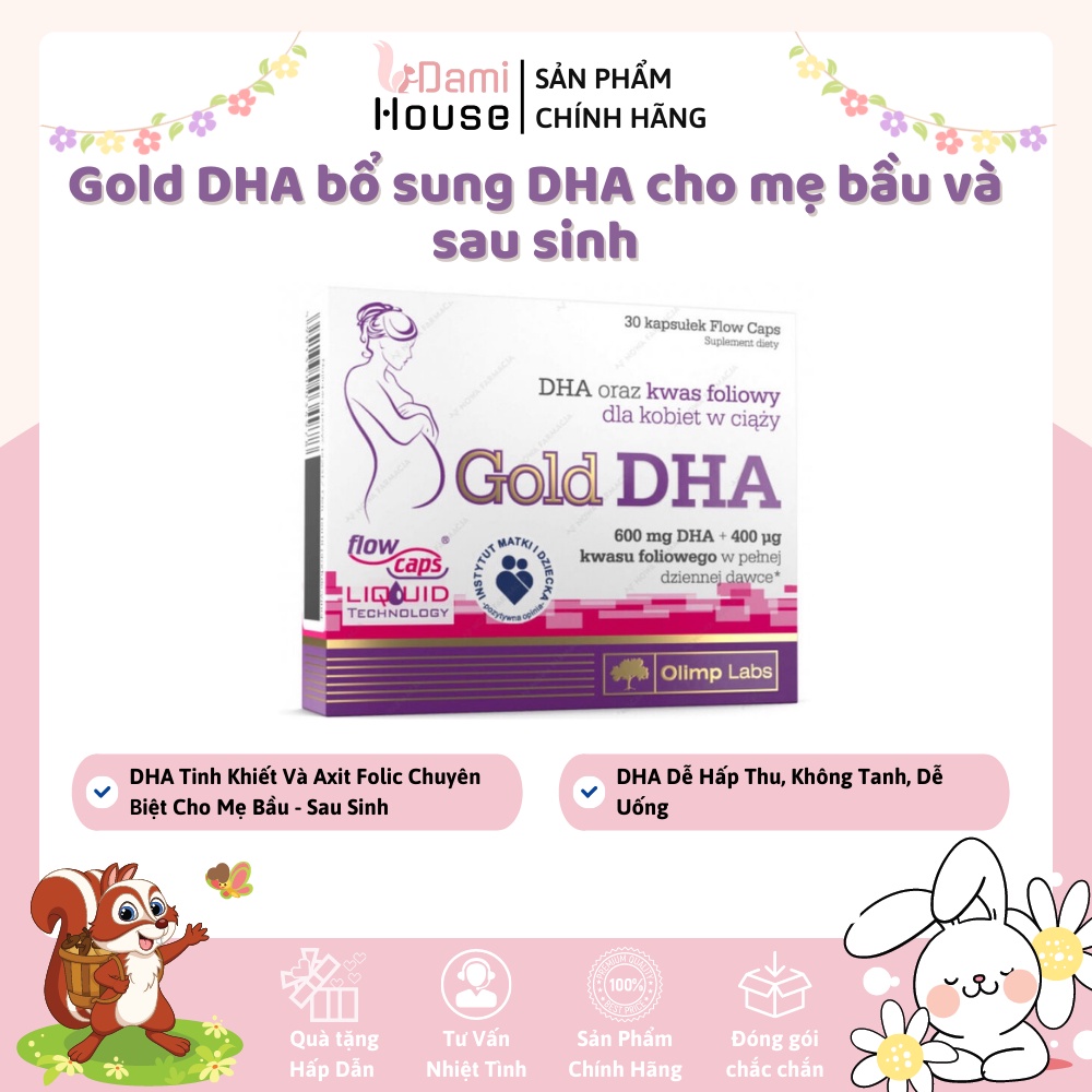 GOLD DHA - thực phẩm bổ sung dha cho bà bầu
