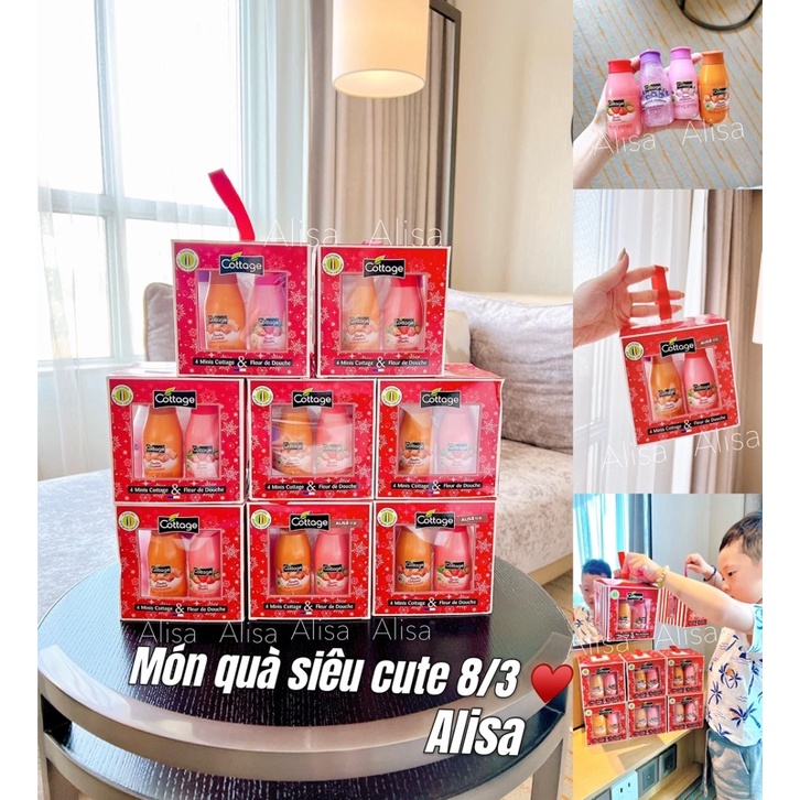 Set sữa tắm mini Cottage - ALISA