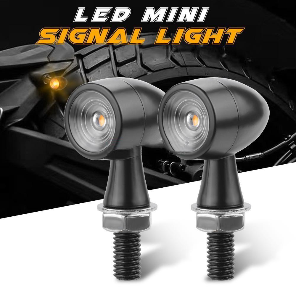 Bộ 2 Đèn Xi Nhan Mini Bằng Kim Loại Chuyên Dụng Cho Xe Mô Tô Kawasaki