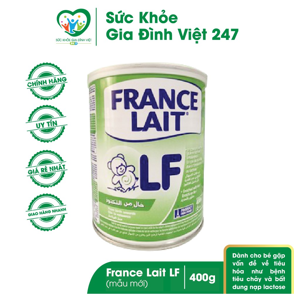 Sữa France Lait LF 400G - Dành Cho Trẻ Tiêu Chảy, Không Dung Nạp Lactose, Rối Loạn Tiêu Hóa